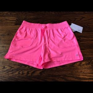 GapFit brushed tech jersey shorts